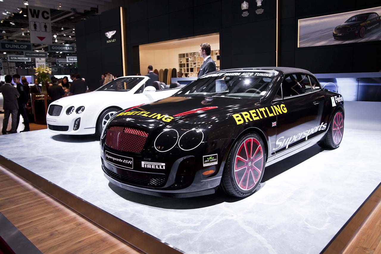 Afbeelding Bentley Continental Supersports ijsracer in Geneve