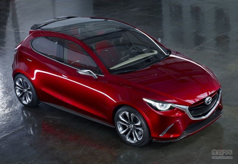 Afbeelding Mazda Hazumi Concept: sportief gelijnde hatchback