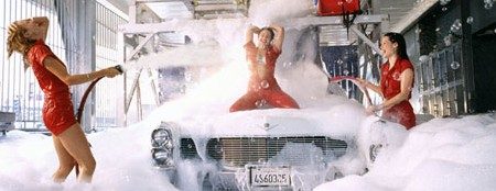 At the carwash!