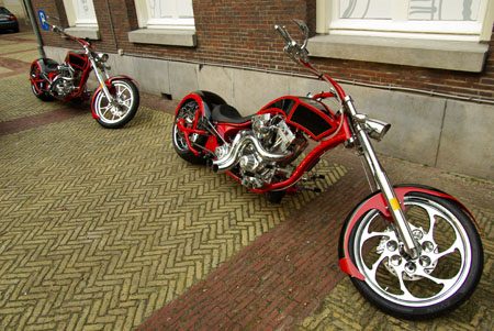 Motoren uit Rusland, custom - Foto Jim Appelmelk
