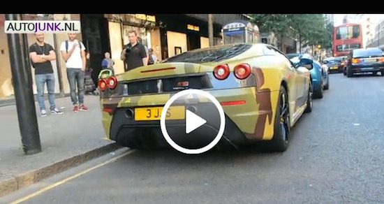 Zo klinkt een Ferrari 430 Scuderia met straight pipes