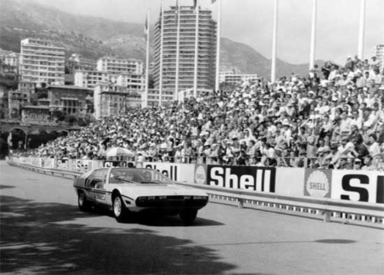 Lamborghini Marzal als pacecar in Monaco bij de '67 Grand Prix