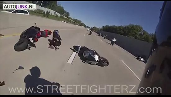 motorrijders crash