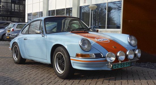 Porsche 911T in Gulf-kleuren