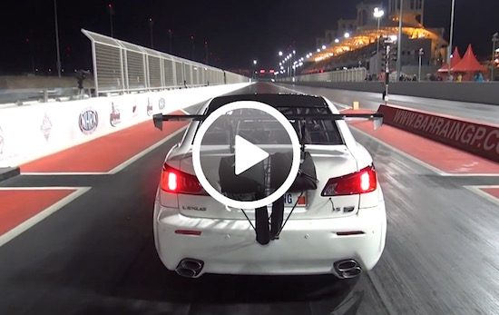 Kijk hoe een Lexus IS-F met 3.000 pk leert vliegen