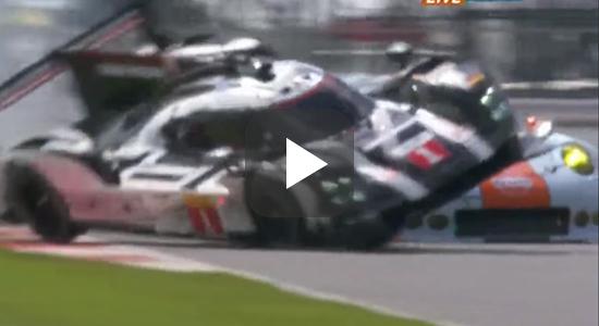 Crash 919 vs 911 RSR Silverstone