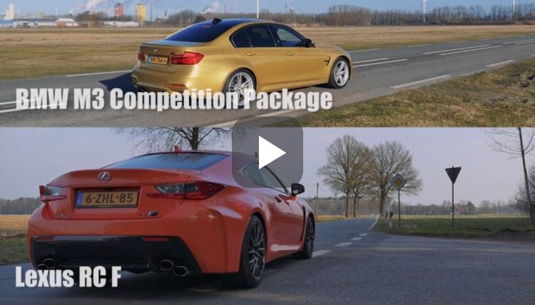 BMW M3 en Lexus RC F